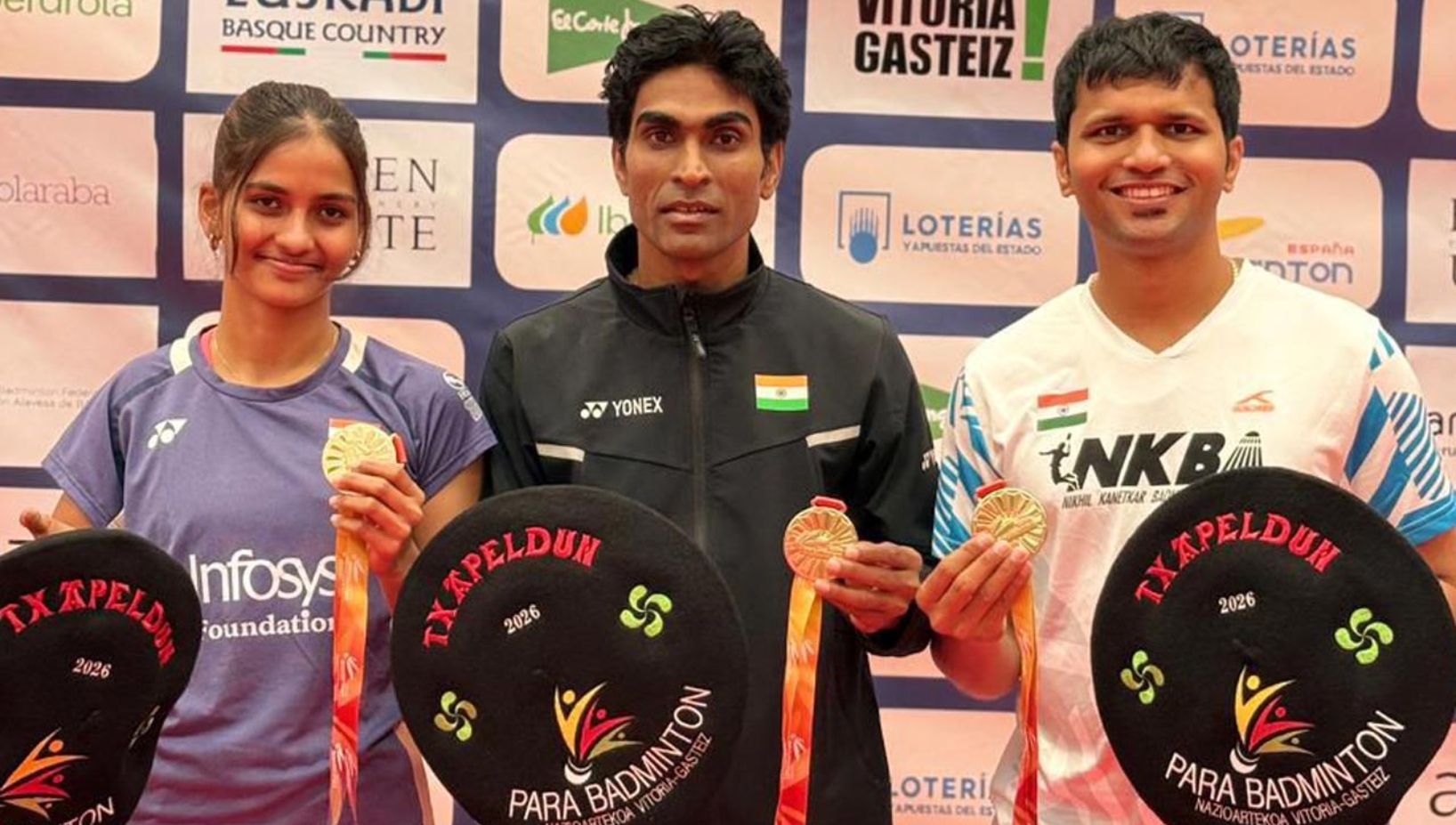 Indian para-badminton star Pramod Bhagat delivered an outstanding performance at the Spanish Para Badminton International 2026, winning one gold and two silver medals.