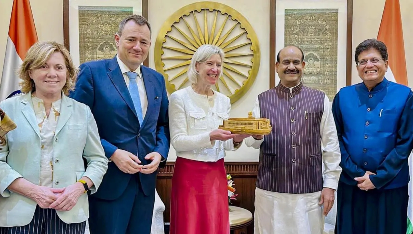 Union Commerce and Industry Minister Piyush Goyal held discussions with a European Parliament delegation led by Angelika Niebler on the early implementation of the India–European Union Free Trade Agreement (FTA).