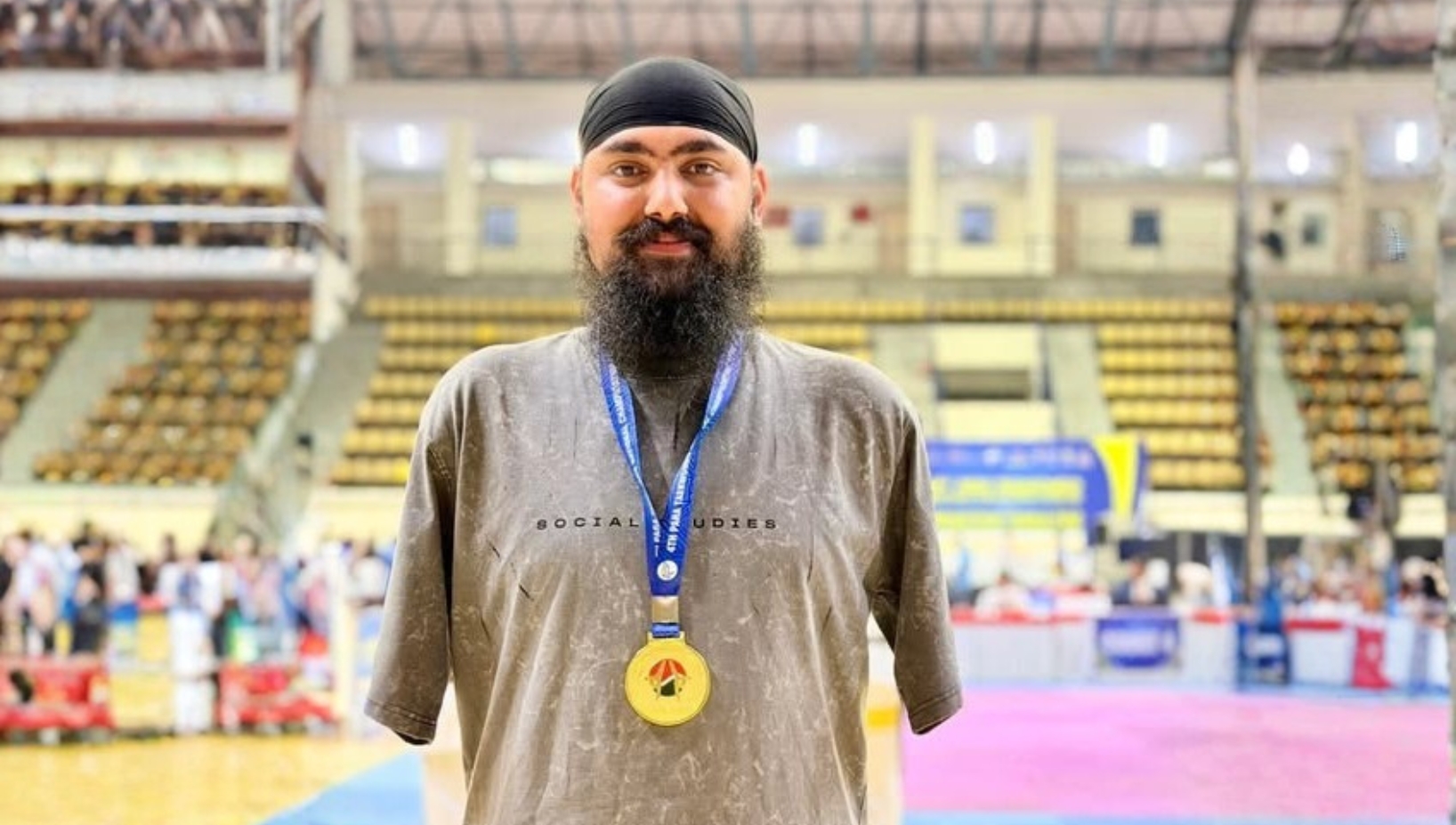 Indian para-athlete Chandeep secured a gold medal at the 4th Para Taekwondo Championship, marking a significant achievement for the country in adaptive sports.