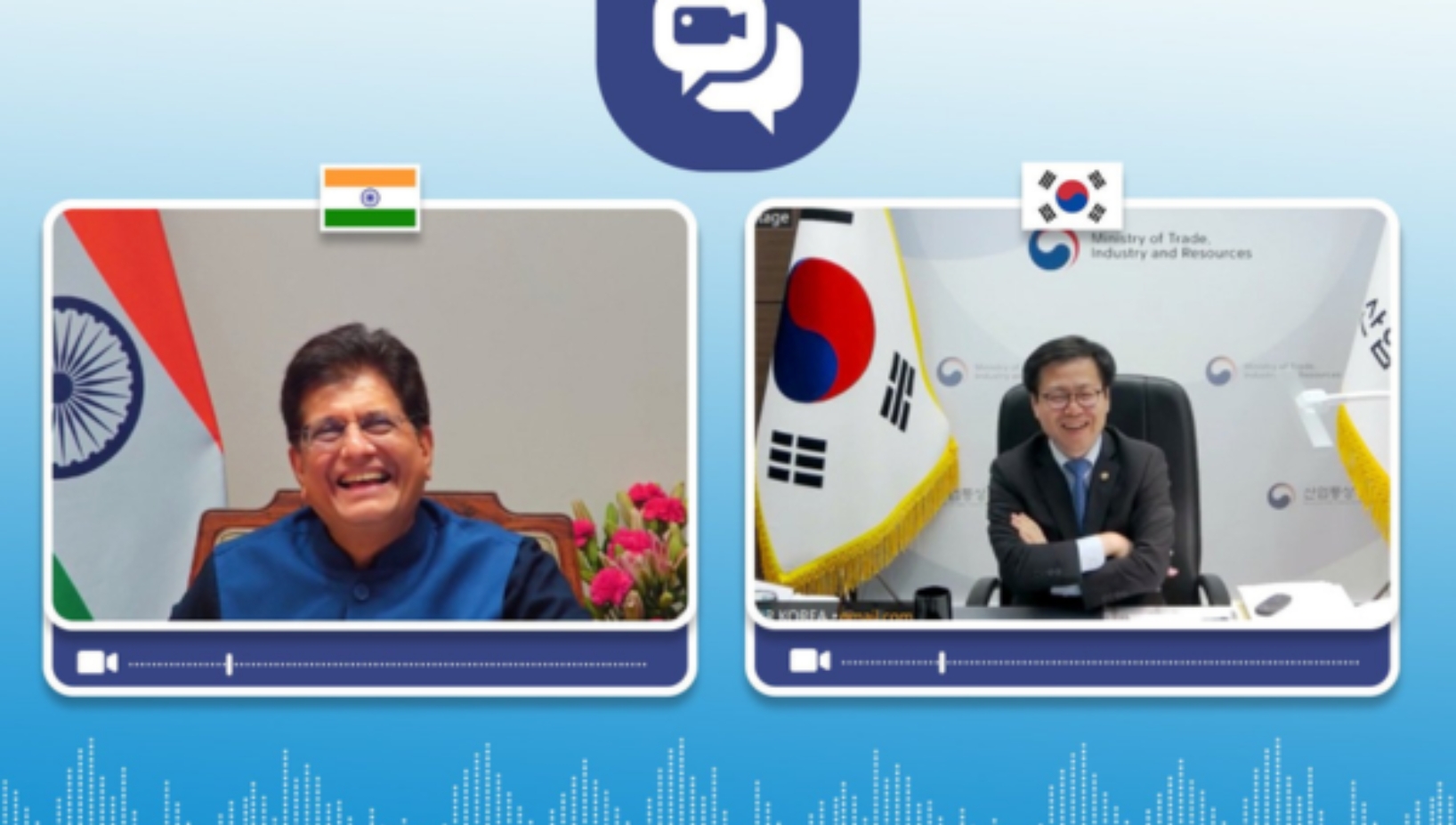 Union Commerce and Industry Minister Shri Piyush Goyal held virtual discussions with his South Korean counterpart to explore avenues for strengthening bilateral trade and economic cooperation.
