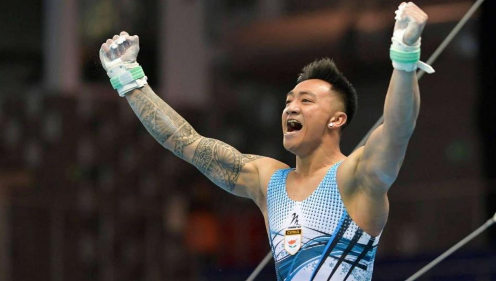 Cypriot gymnast Marios Georgiou delivered an impressive performance to secure a silver medal on the horizontal bar at the Cairo World Cup.