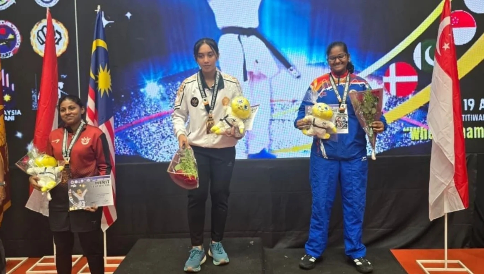 Yuvika Mahaganapathy delivered a standout performance at the 15th Silent Knight International Karate Cup, winning both gold and silver medals in different categories.