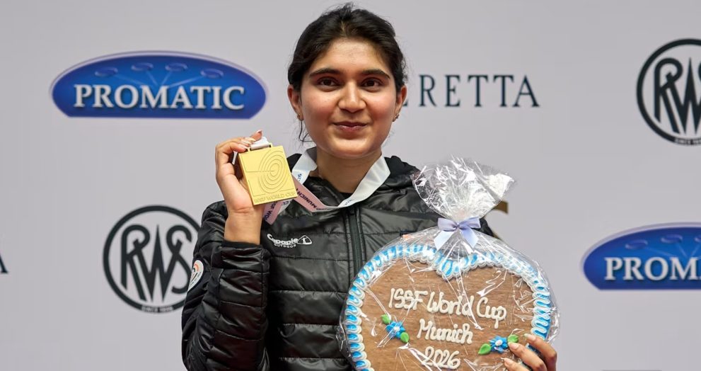 Indian shooter Esha Singh delivered a sensational performance at the ISSF World Cup 2026 in Munich, clinching the gold medal while setting a new world record in the process.