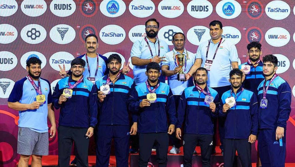 India produced a dominant performance at the U23 Asian Wrestling Championships, finishing the tournament with an impressive haul of 27 medals and emerging as one of the top-performing nations in the competition.