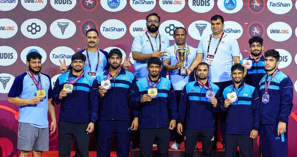 India produced a dominant performance at the U23 Asian Wrestling Championships, finishing the tournament with an impressive haul of 27 medals and emerging as one of the top-performing nations in the competition.