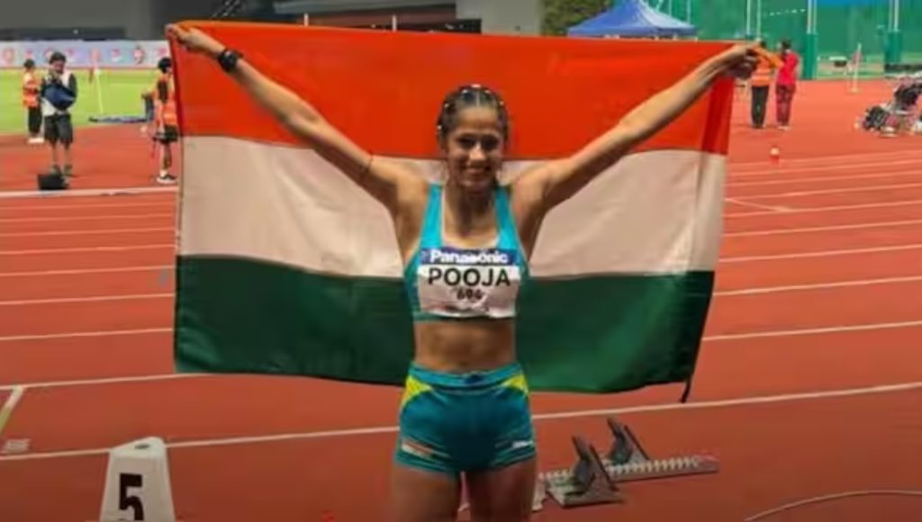 Indian athlete Pooja Singh delivered a career-defining performance at the Asian U20 Athletics Championships by winning the gold medal in the women’s high jump and establishing a new national record.