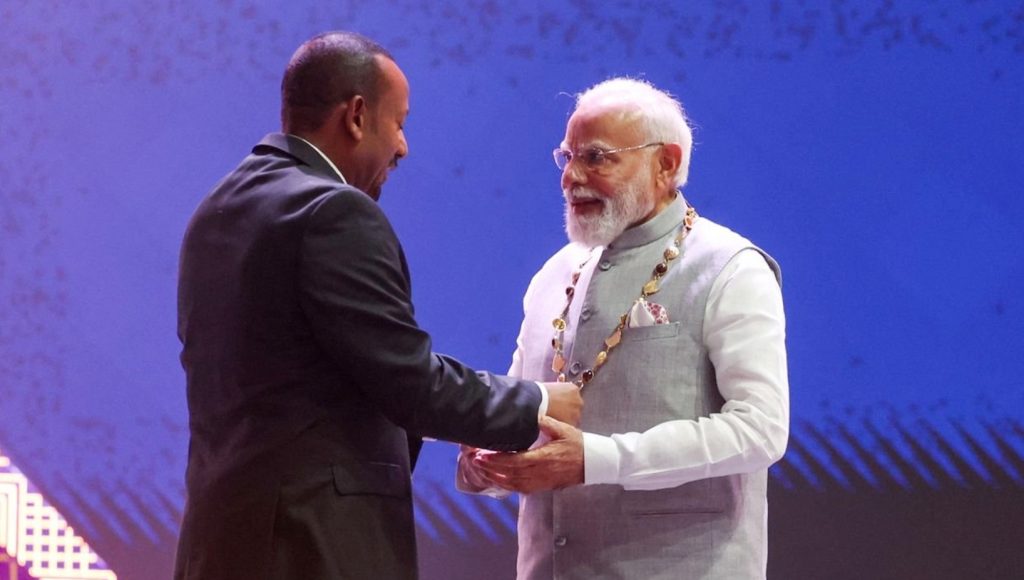 Prime Minister Narendra Modi on Tuesday congratulated Ethiopian Prime Minister Abiy Ahmed Ali and the ruling Prosperity Party on their victory in Ethiopia’s parliamentary elections, reaffirming India’s commitment to deepening bilateral cooperation with the East African nation.