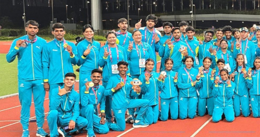 India delivered an outstanding performance at the Asian U20 Athletics Championships, finishing with a total of 19 medals, including 10 gold, to emerge as one of the tournament’s top-performing nations.