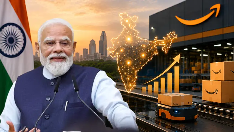 Prime Minister Narendra Modi welcomed Amazon's USD 48 billion investment in India